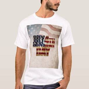 T-shirt Grunge USA juillet 4 Juillet Indépendance Graphiqu