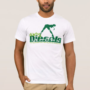 T-shirt Grunge verte de diesel de Durty