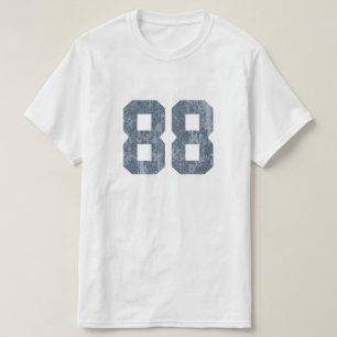T-shirt Grungy Faded 88 Blue