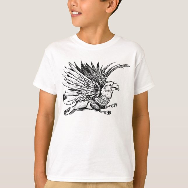 T-shirt Gryphon in Flight (Devant)