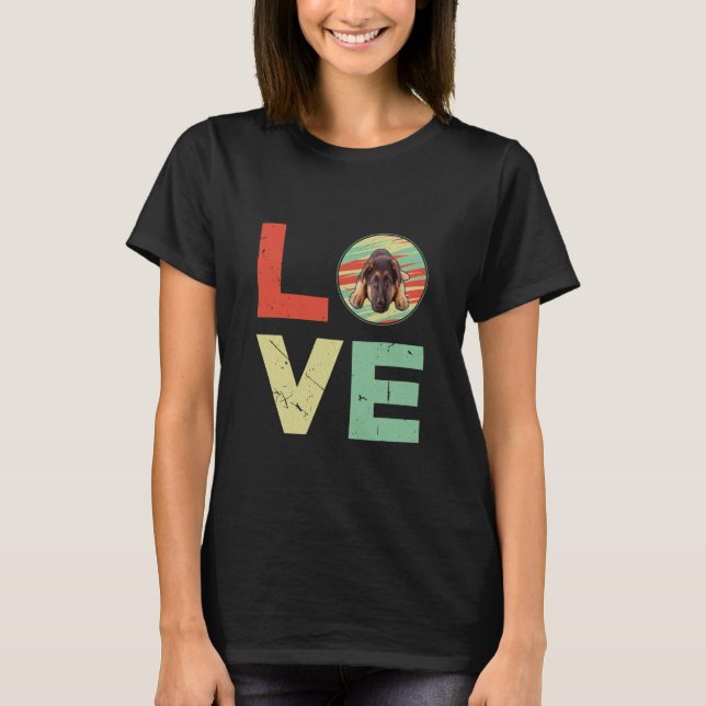 T-shirt GSD010 - German Shepherd Love (Devant)