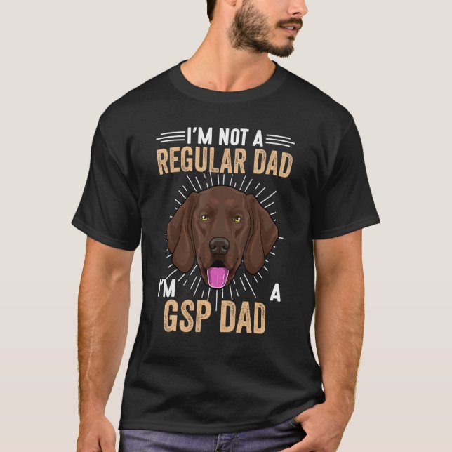 T-shirt Gsp Chien 2 Gsp Pointer Appareils à cheveux courts (Devant)