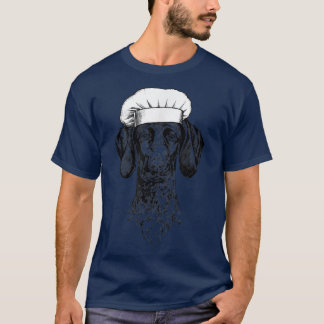 T-shirt GSP German Shorthaired Pointer Dog Cook Chef Funny