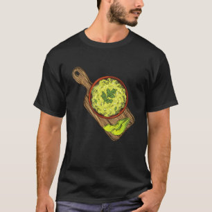 T-shirt Guacamole Avocat Mayo Nourriture Végétalienne  Gua