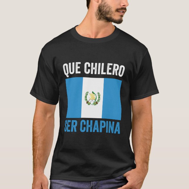 T-shirt Guatemala Carte du drapeau Femmes Chapina Guatemal (Devant)