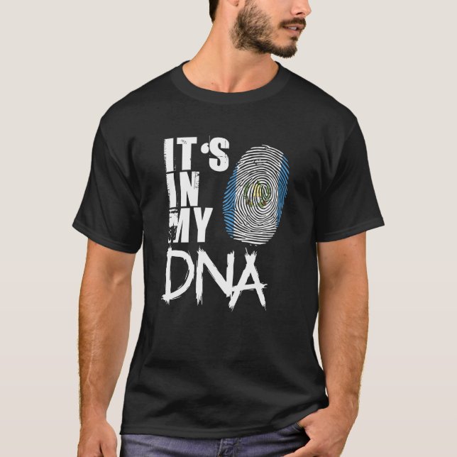 T-shirt Guatemala C'est dans mon ADN Drapeau drôle du Guat (Devant)
