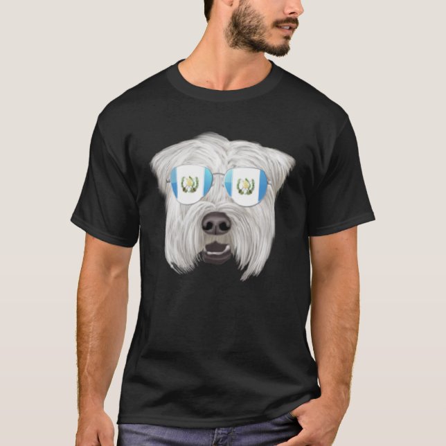 T-shirt Guatemala Drapeau doux à l'épi Terrier Guatémala (Devant)