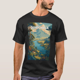 T-shirt Guatemala Illustration Voyage Art Vintage