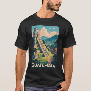 T-shirt Guatemala Tikal National Park Illustration Voyage