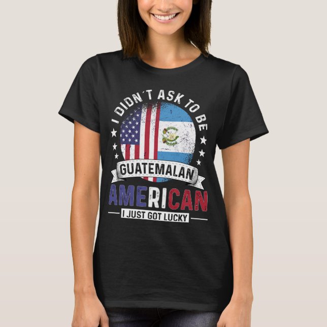 T-shirt Guatémaltèque Amérique drapeaux Fierté Guatemala D (Devant)