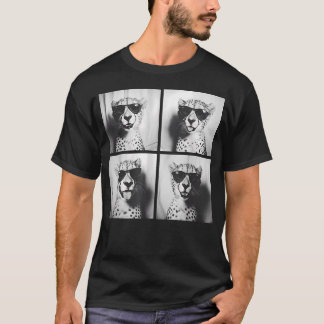 T-shirt Guépard Drôle Avec Des Lunettes De Soleil Félin An