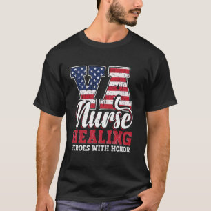 T-shirt Guérison des héros avec honneur pour l'infirmière 