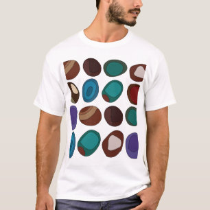 T-shirt Guérisseur de cristal de pierre d'agate colorée