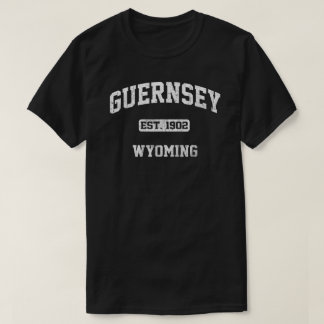 T-shirt Guernesey Wyoming Wy Style sportif d'État Vintage