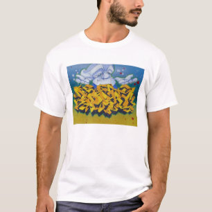 T-shirt guerra d'Austin - graffiti