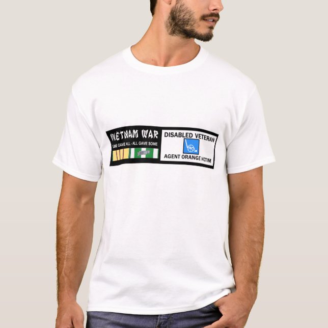 T-SHIRT GUERRE DE VIETNAM - VÉTÉRINAIRE HANDICAPÉ - (Devant)