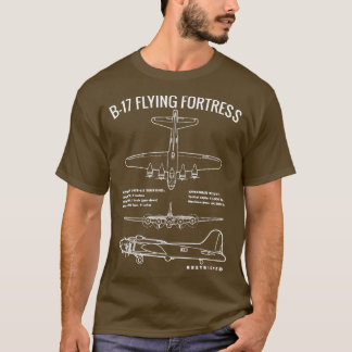 T-shirt Guerre Mondiale 2 B17 Bomber 2ÈME GUERRE MONDIALE