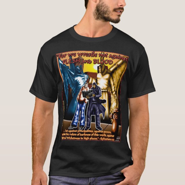 T-shirt Guerre spirituelle T (couleurs foncées) (Devant)