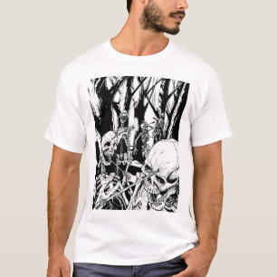 T-shirt guerre squelettique