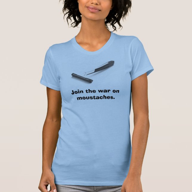 T-shirt Guerre sur le débardeur de moustaches (Devant)