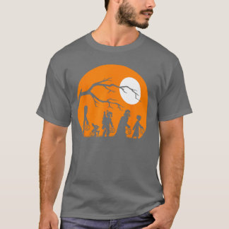 T-shirt Guerres Trick Or Treat Halloween Silhouette 3