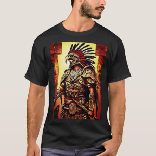 T-shirt Guerrier Aigle Aztèque - Tatouage Infini