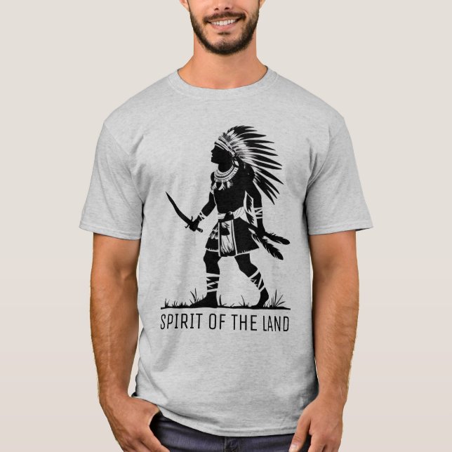 T-shirt Guerrier amérindien (Devant)