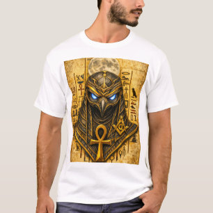 T-shirt Guerrier Ankh Égyptien Ancien – Masque de Pharaon 
