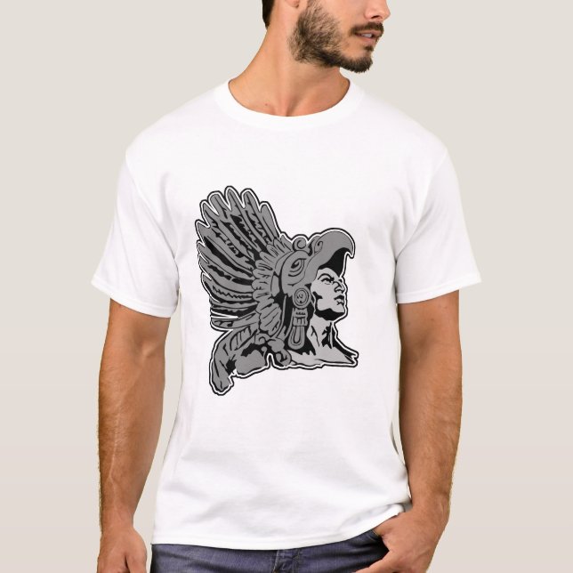 T-shirt guerrier aztèque (Devant)