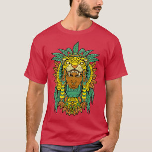 T-shirt Guerrier aztèque Jaguar