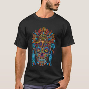 T-shirt Guerrier Aztèque Mexique Maya Autochtone Mexicain