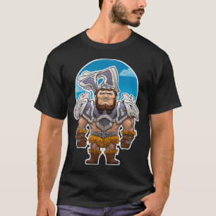 T-shirt Guerrier barbare de poulet stylish Graphisme