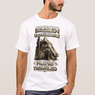 T-shirt Guerrier Chrétien Prière Chevalier Inspirant