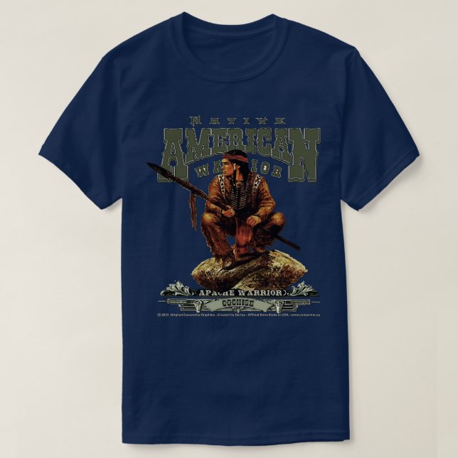 T-shirt Guerrier Cochise Apache (Design devant)