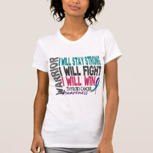 T-shirt Guerrier de cancer de la thyroïde