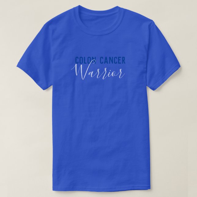 T-shirt Guerrier de cancer du colon (Design devant)