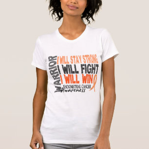 T-shirt Guerrier de cancer du corps utérin