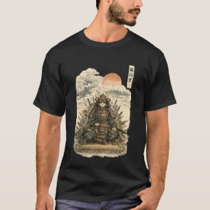 T-shirt Guerrier de chat samouraï Ronin Neko Art japonais