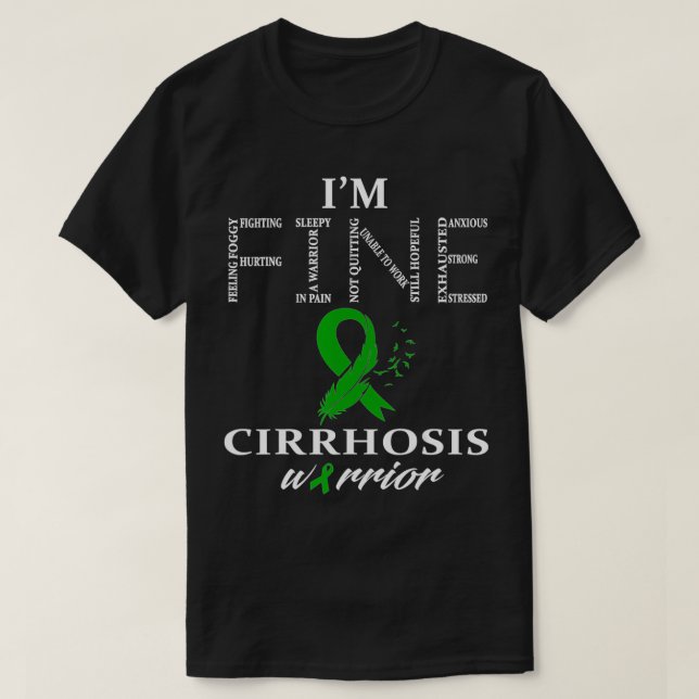 T-shirt Guerrier de cirrhose  (Design devant)