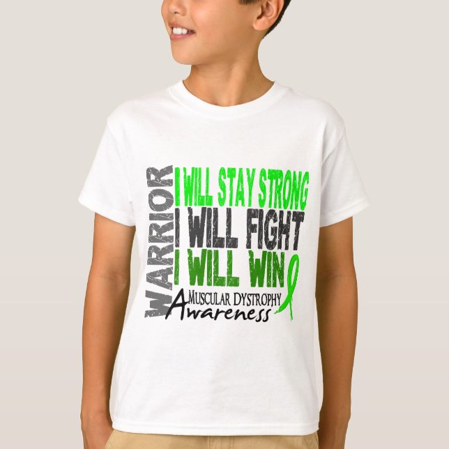 T-shirt Guerrier de dystrophie musculaire (Devant)