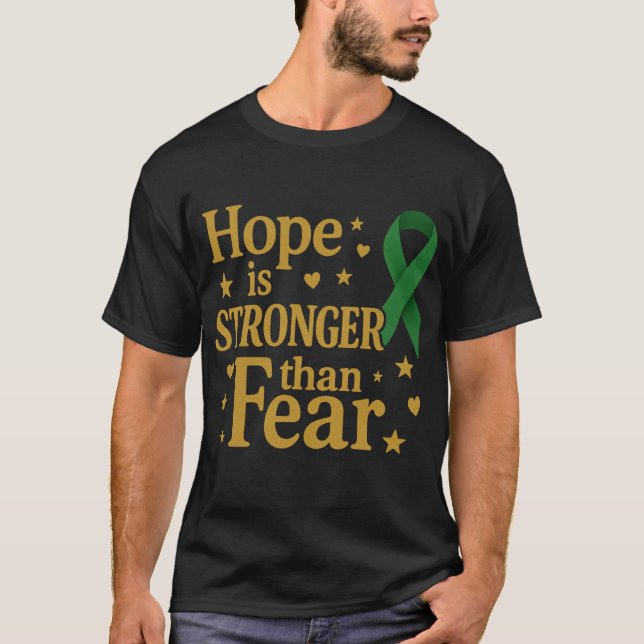 T-shirt Guerrier de force et de sensibilisation (Devant)