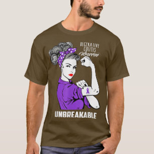 T-shirt Guerrier de la colite ulcéreuse Indestructible Sen
