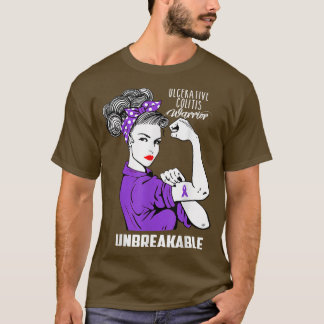 T-shirt Guerrier de la colite ulcéreuse Indestructible Sen