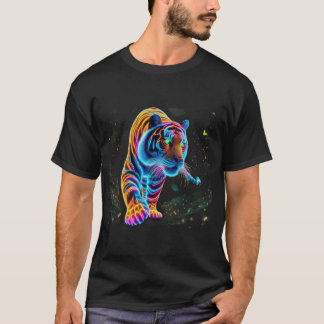 T-shirt Guerrier de la jungle de Tigre de Neon