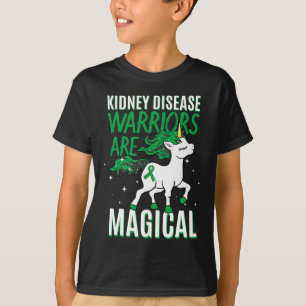 T-shirt Guerrier de la maladie Magique Unicorne vert orgue