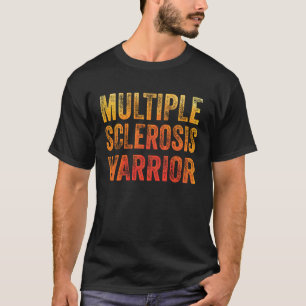 T-shirt Guerrier de la sclérose en plaques Orange Hommes F