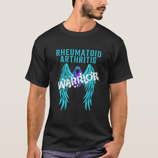 T-shirt Guerrier de l'arthrite rhumatoïde avec ailes angél (Devant)