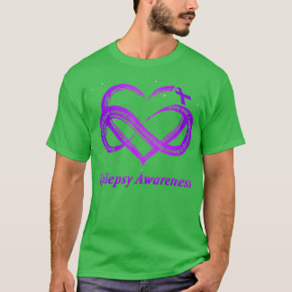 T-shirt Guerrier de l'épilepsie - Purple Epilepsie Sensibi
