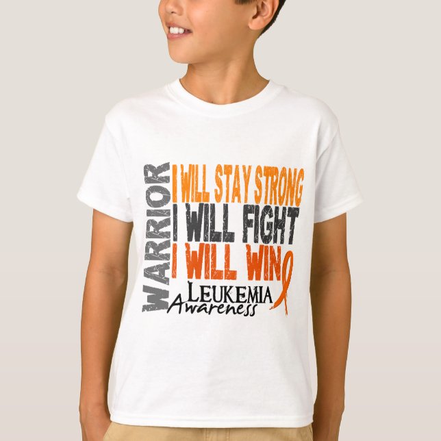 T-shirt Guerrier de leucémie (Devant)