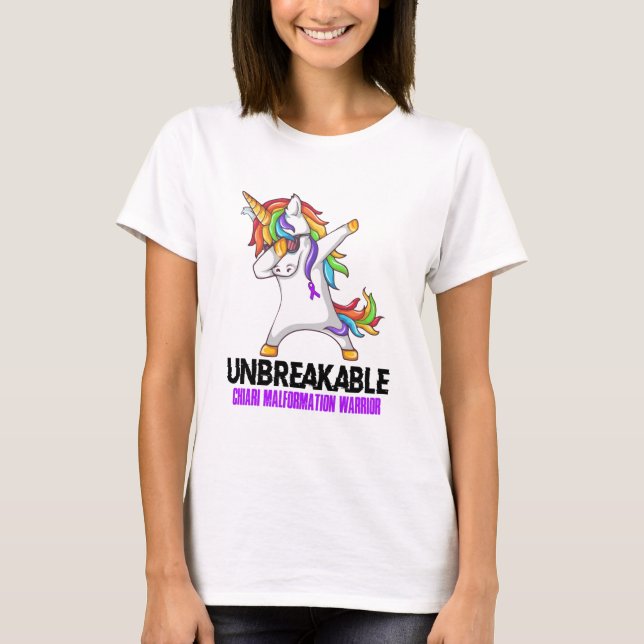 T-shirt Guerrier de malformation de Chiari incassable (Devant)